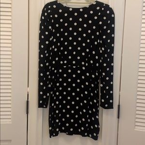 Polka dot h&m dress with open back